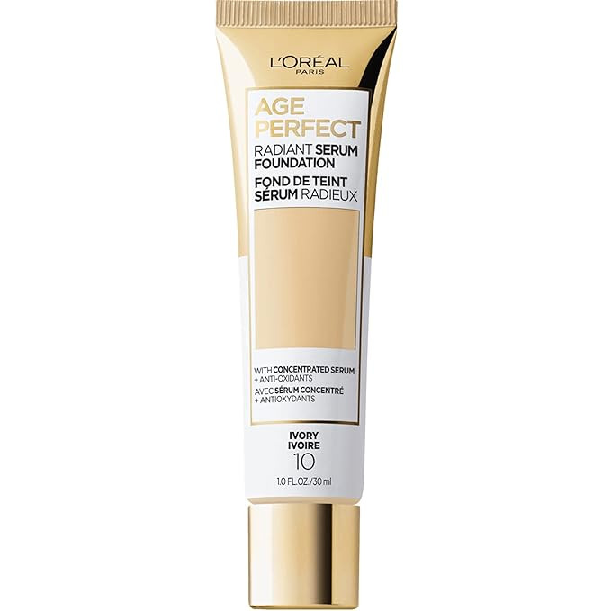 L'Oreal Paris Age Perfect Radiant Serum Foundation with SPF 50, Ivory, 1 fl. oz. | Amazon (US)