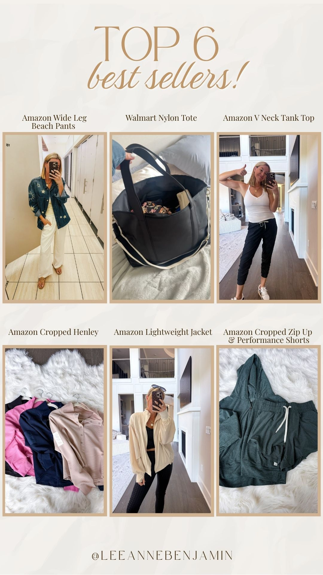 Top 6 best sellers of the week!  

 #LTKActive #LTKOver40 #LTKSaleAlert