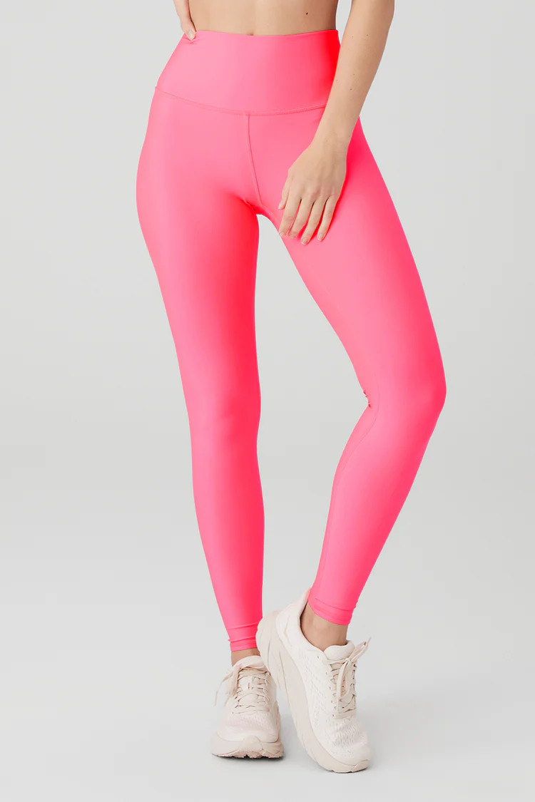 High-Waist Airlift Legging - Fluorescent Pink Coral | Alo Yoga (US)