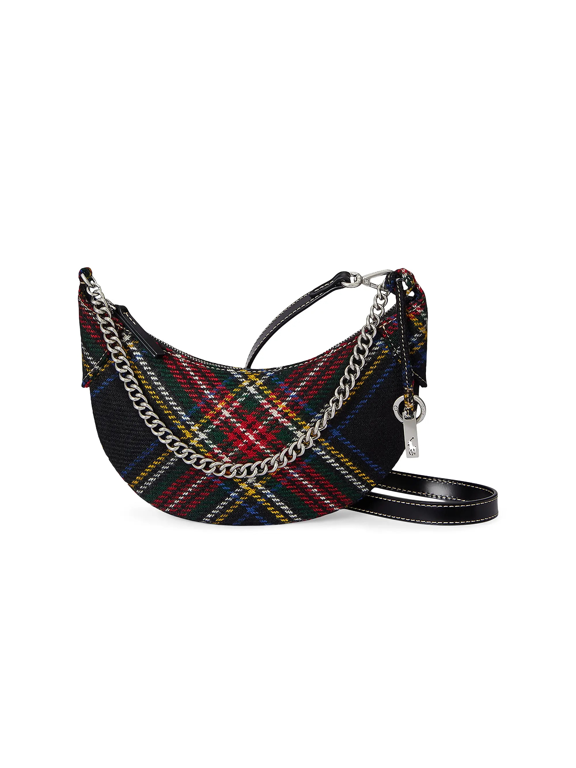Mini Polo ID Tartan Shoulder Bag | Saks Fifth Avenue