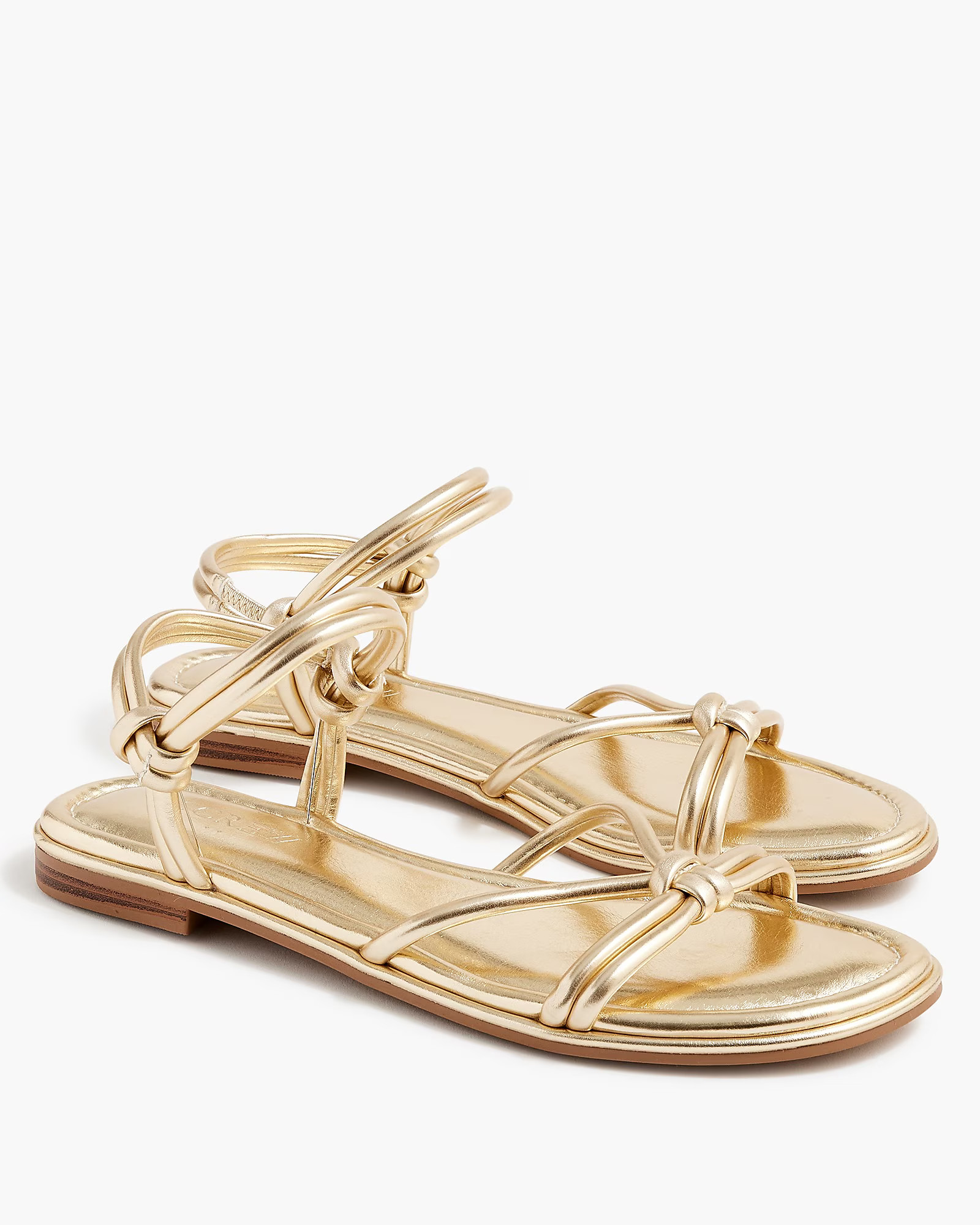 Knotted ankle-strap sandals | J.Crew Factory