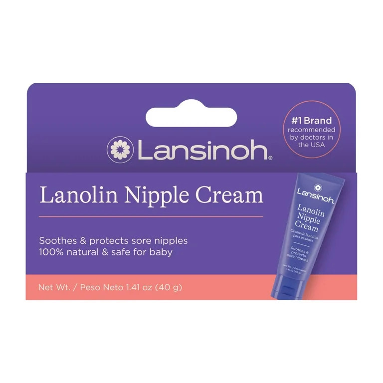 Lansinoh Lanolin Nipple Cream Safe for Breastfeeding Baby, 100% Natural, Breastfeeding Essentials... | Walmart (US)