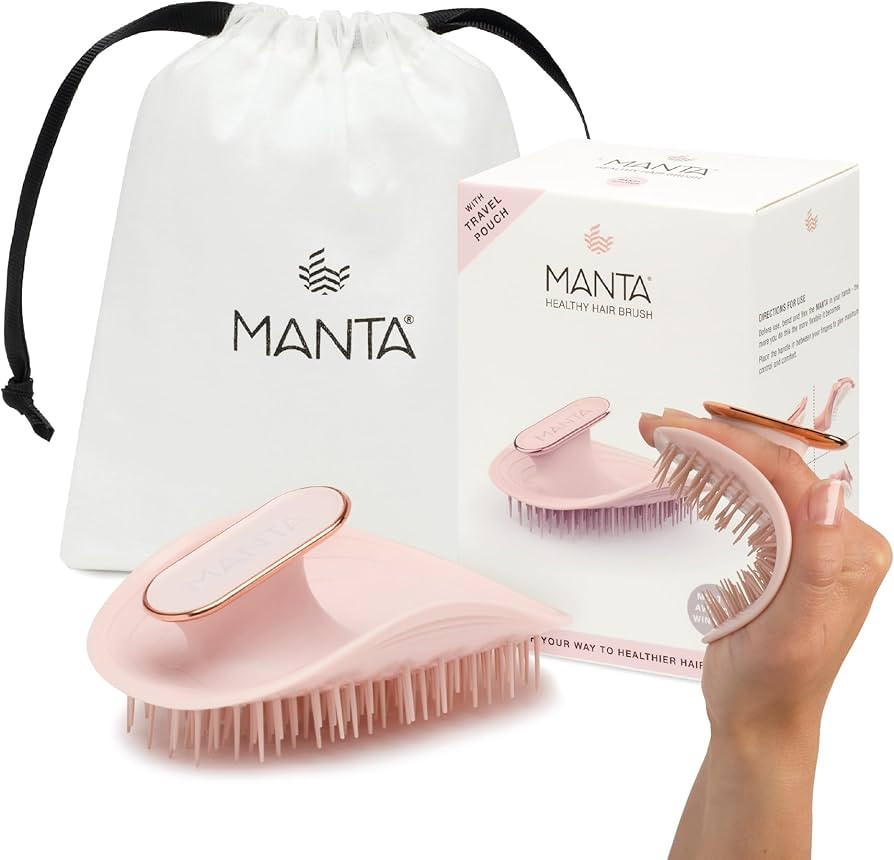 Manta Anti Breakage Hair Brush, Hair Massager Scalp Brush for Wet & Dry Hair, Gentle Hair Brush f... | Amazon (US)