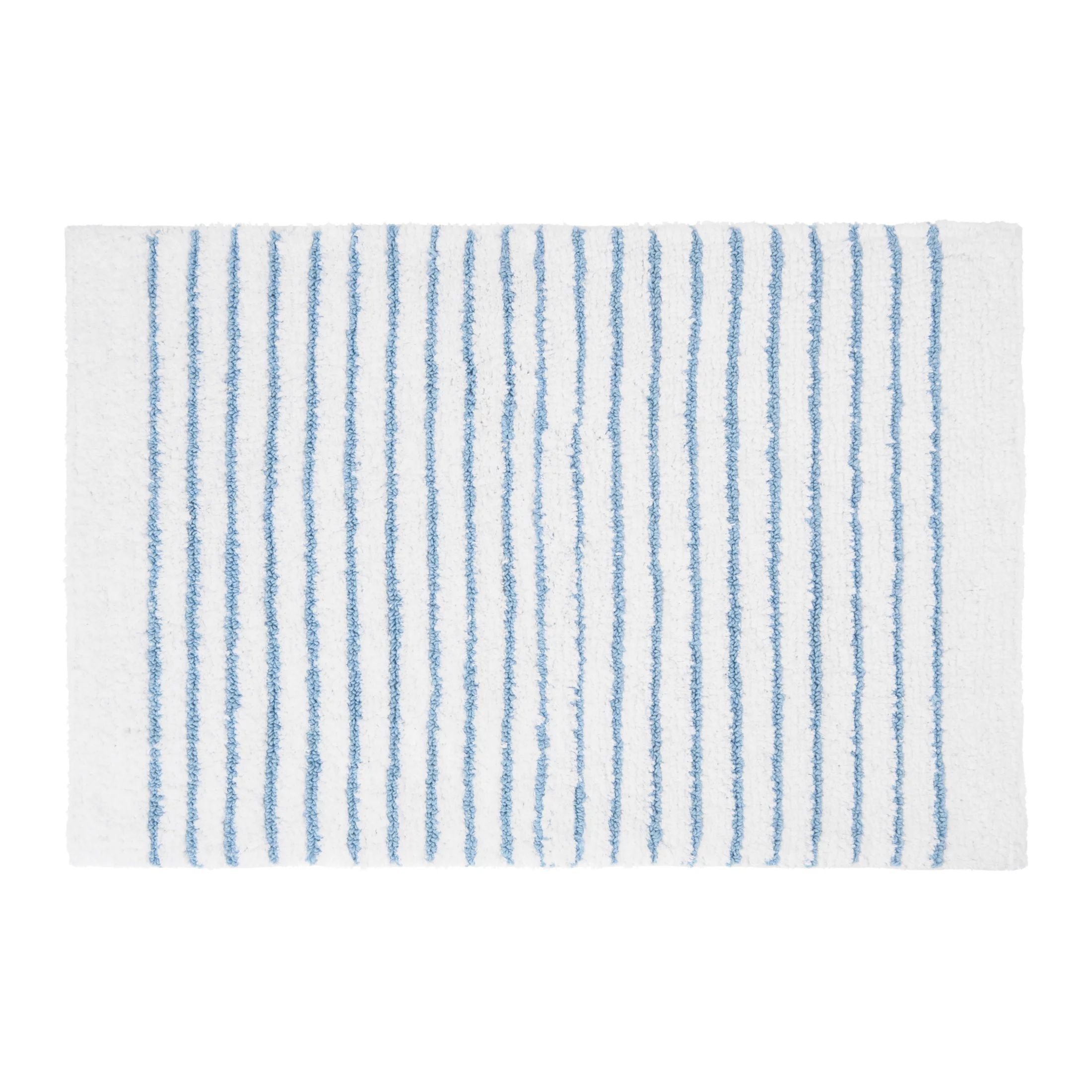 Gap Home Easy Stripe Reversible Cotton Bath Rug White/Blue 20"x30" | Walmart (US)