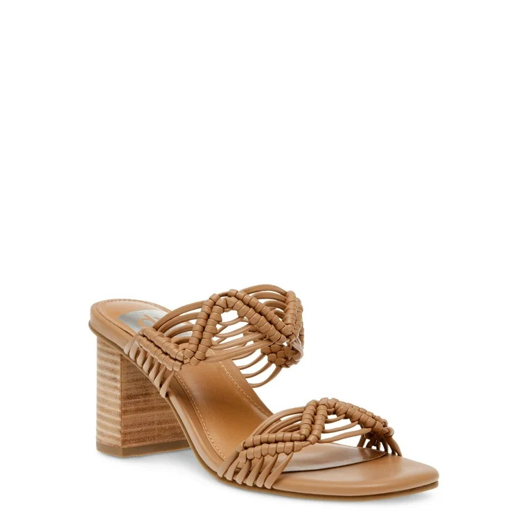 DV Dolce Vita Women's Hanson Woven Two Strap Heeled Dress Sandal - Walmart.com | Walmart (US)