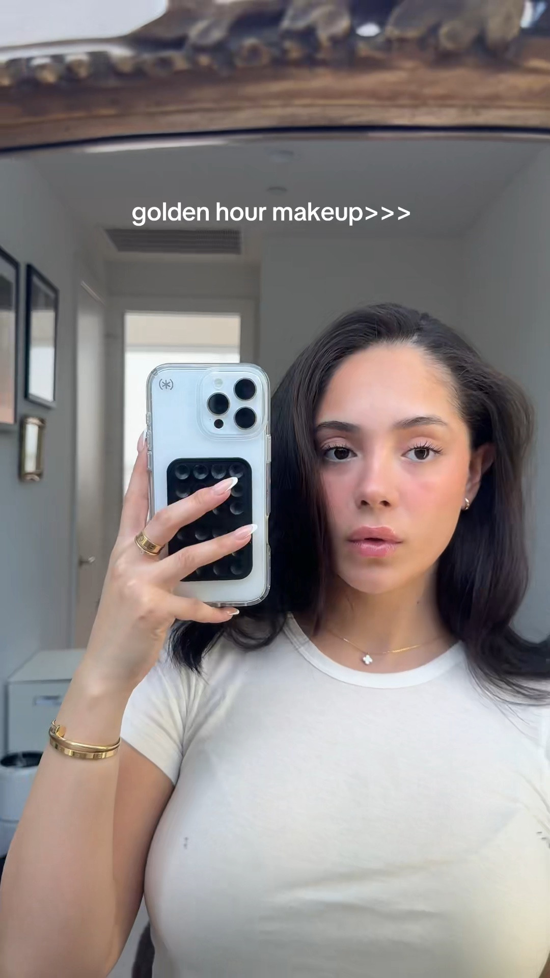 Golden hour makeup🤍🌞 #makeup #beauty #grwm #summermakeup #sephora 