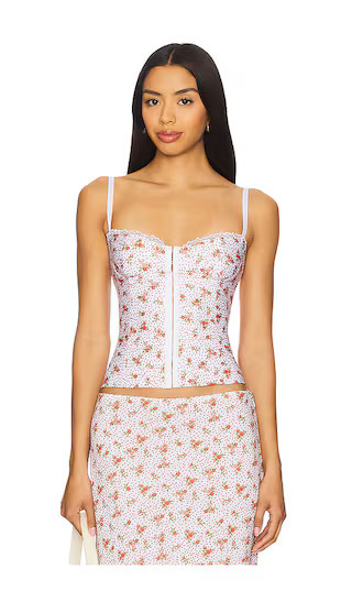 Bella Venice The Caroline Corset in Red,Ivory. - size M | Revolve Clothing (Global)
