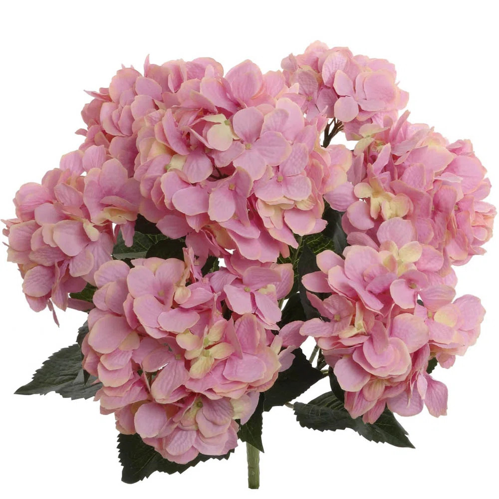 Charlton Home® Ultra Realistic Faux Silk Hydrangea Arrangement & Reviews | Wayfair | Wayfair North America