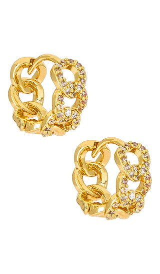 Anika Hoop Earring in Gold | Revolve Clothing (Global)