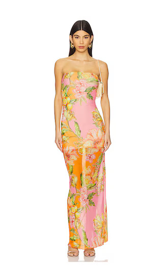 Sofia Tube Dress in Clementine | Revolve Clothing (Global)