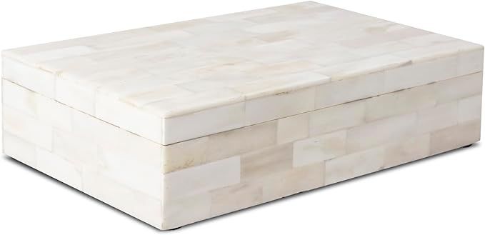 Handicrafts Home Jewelry Gift Boxes - Decorative Organizer and Storage Box for Décor White Bone ... | Amazon (US)