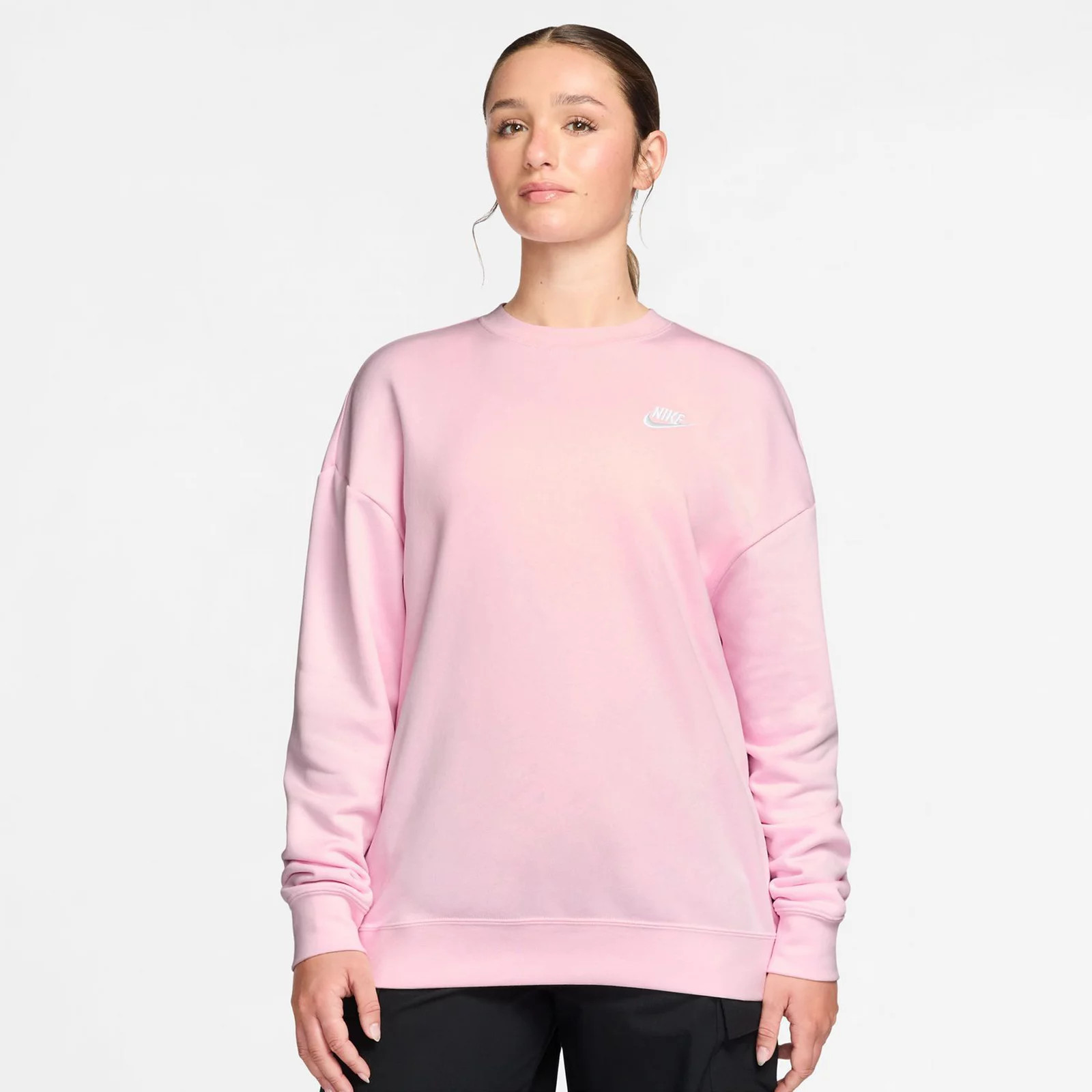 Women's Nike Sportswear Club Fleece Loose Crewneck Sweatshirt | Kohl's
