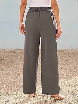 LILLUSORY Wide Leg Dress Pants Women's High Waisted Dressy Trousers | Amazon (US)