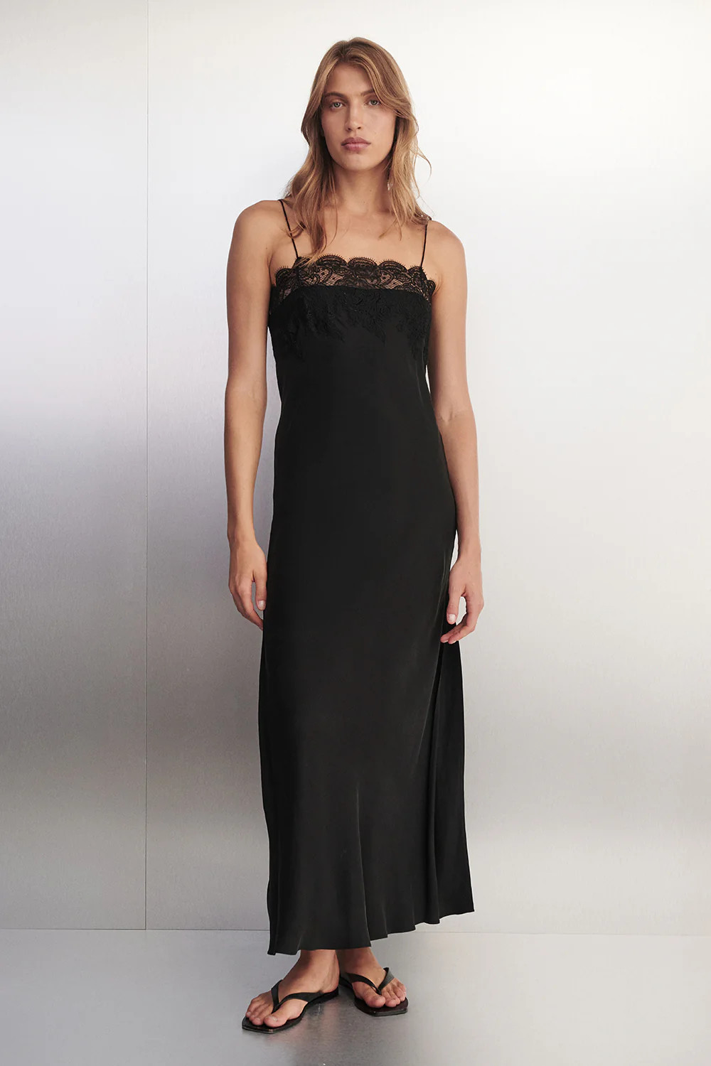 MINA BLACK CUPRO LACE DRESS | DISSH