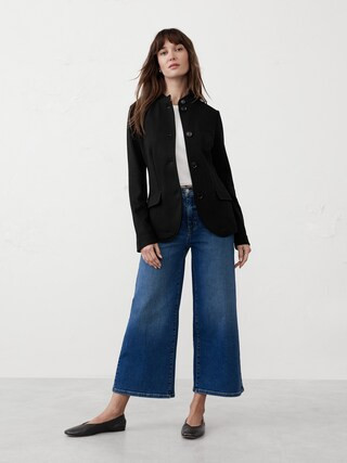 Knit Pique Blazer | Banana Republic Factory