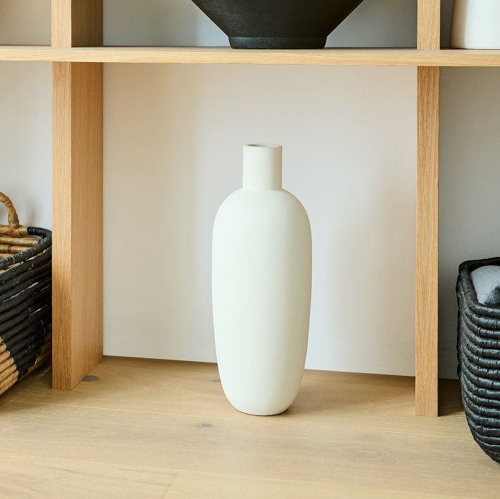 Foundations Whitewash Vases | West Elm (US)