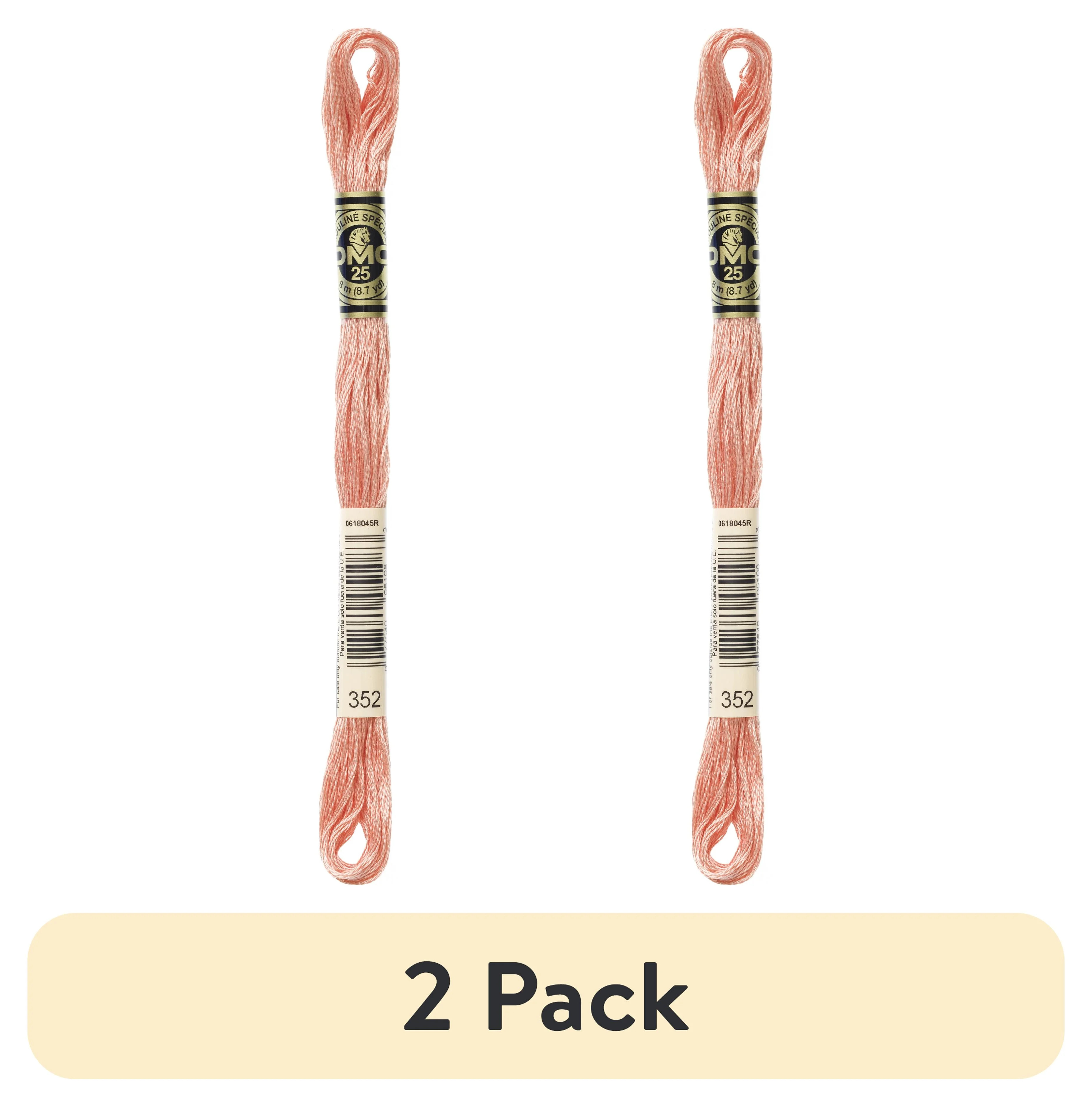 (2 pack) DMC Mouline 117-352 Six-Strand Embroidery Thread , Light Coral, 8.7-Yards | Walmart (US)
