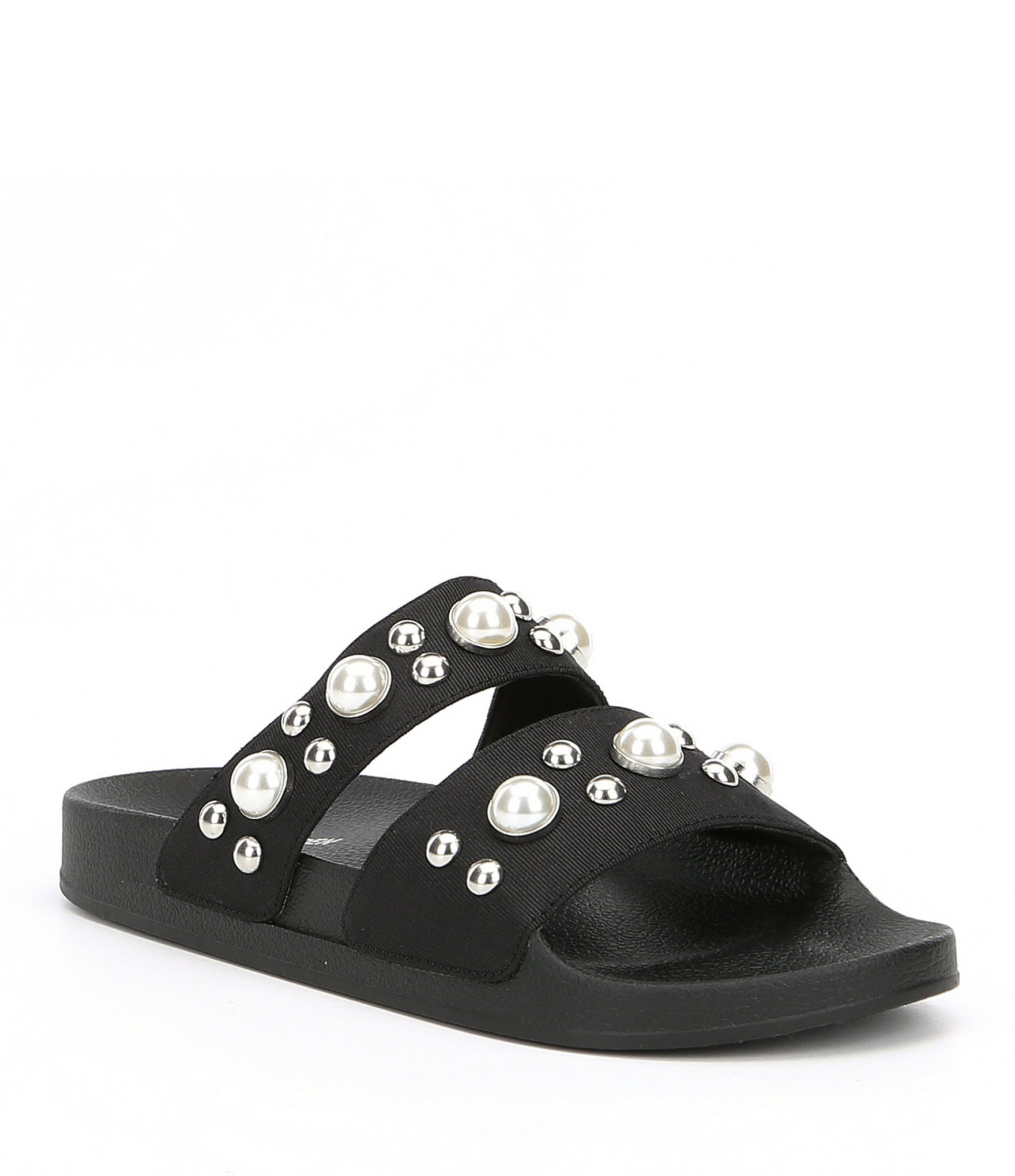Steve Madden Polite Pearl Detail Double Banded Sandals | Dillards Inc.
