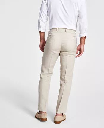 Men's UltraFlex Classic-Fit Linen Pants | Macy's