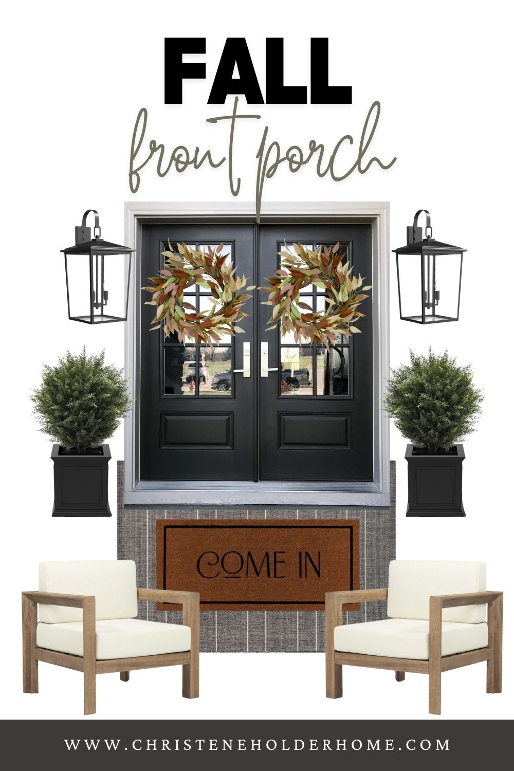 Fall Front Porch
Getting our front porch ready for fall! 🍁🍂 Loving these autumn wreaths, cozy chairs, and welcoming doormat to create an inviting entrance. The perfect setup for enjoying crisp fall mornings and greeting guests. #FallDecor #FrontPorch #AutumnVibes

#LTKHome #LTKSeasonal #LTKFamily
