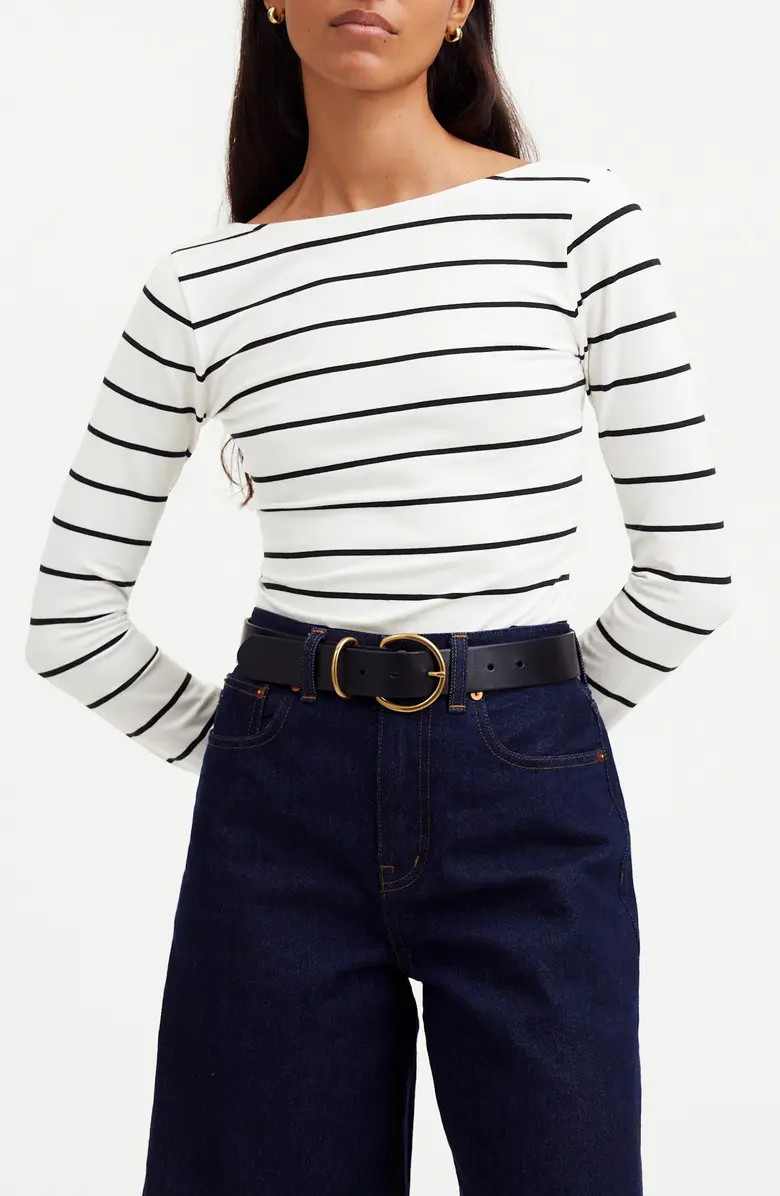 Madewell Scoop Back Long Sleeve Top | Nordstrom | Nordstrom