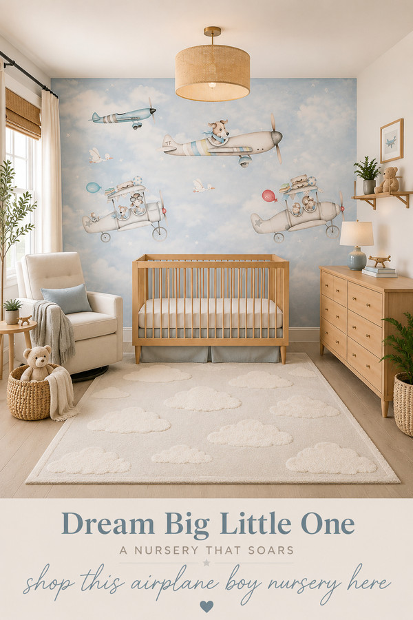 Creating an airplane-themed nursery
