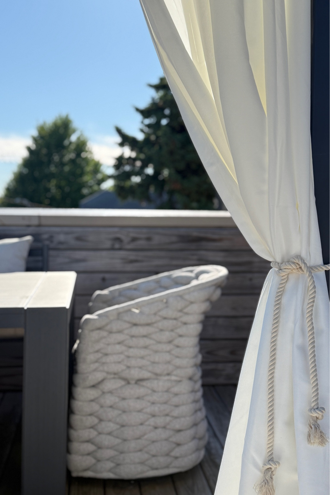 Outdoor curtain tie-backs for $10 (4pk) to keep your curtains from blowing in the wind  

#LTKSaleAlert #LTKHome