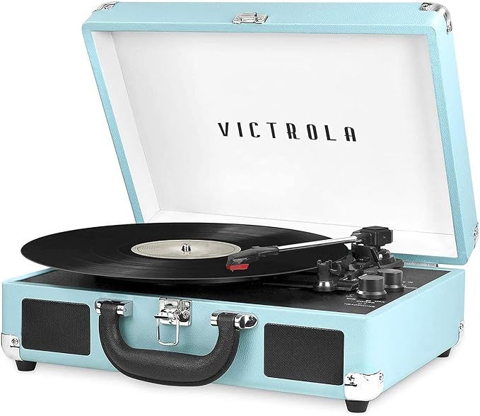 Victrola Vintage 3-Speed Bluetooth Portable Suitcase Record Player with Built-in Speakers | Upgra... | Amazon (US)