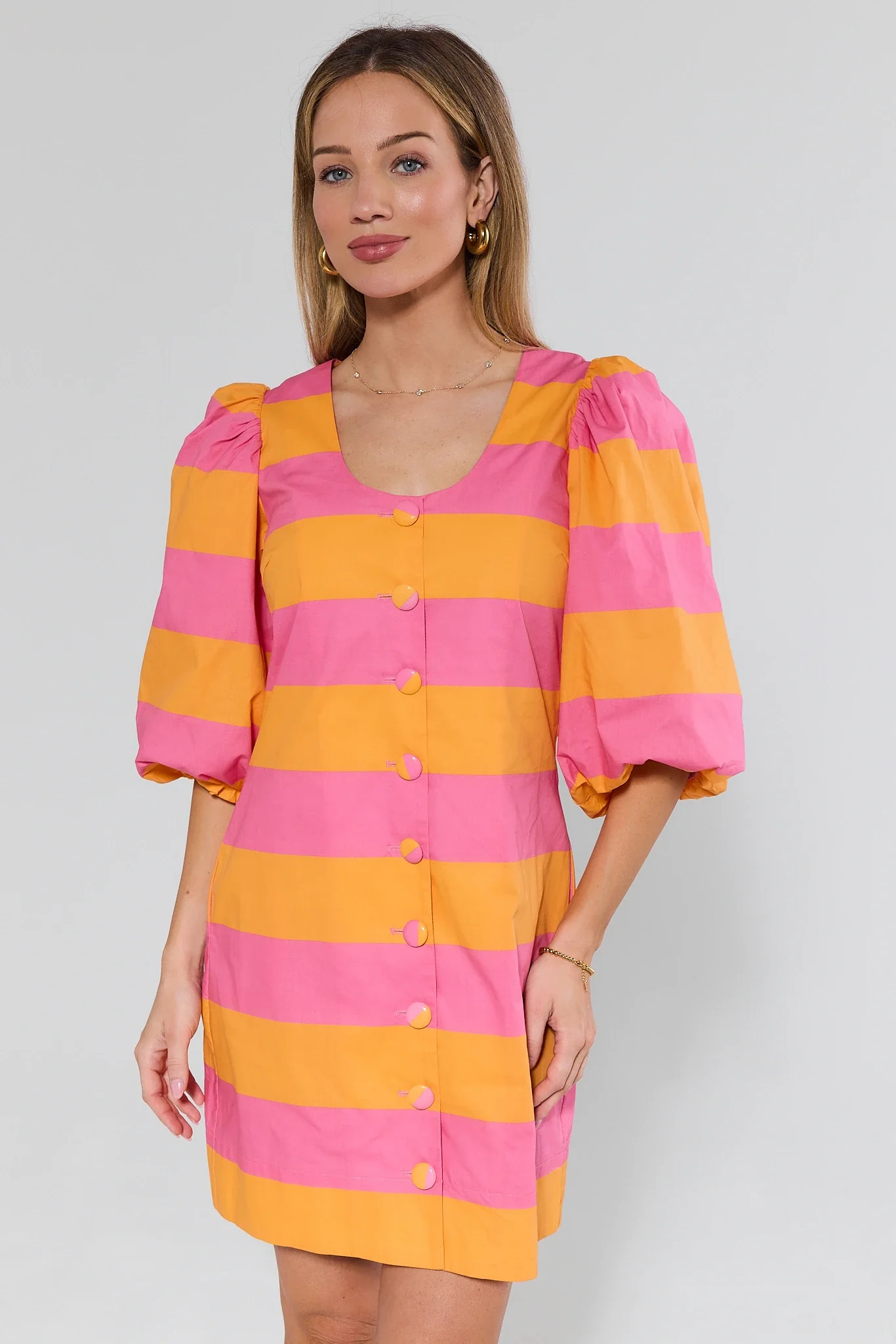 Jayla Multi Striped Mini Dress | Avara