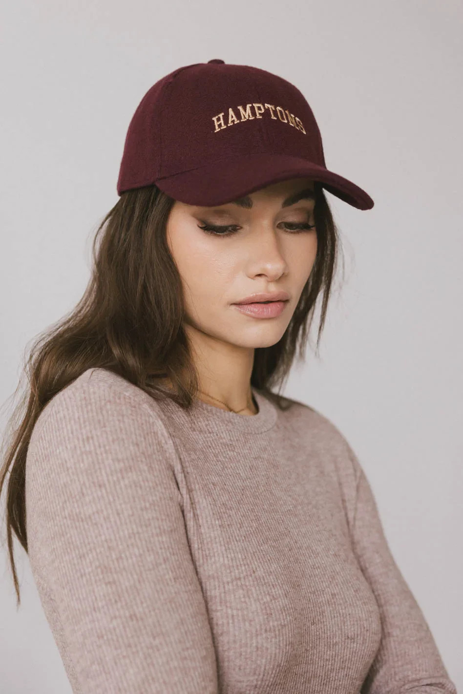 Hamptons Baseball Cap in Burgundy | Böhme US