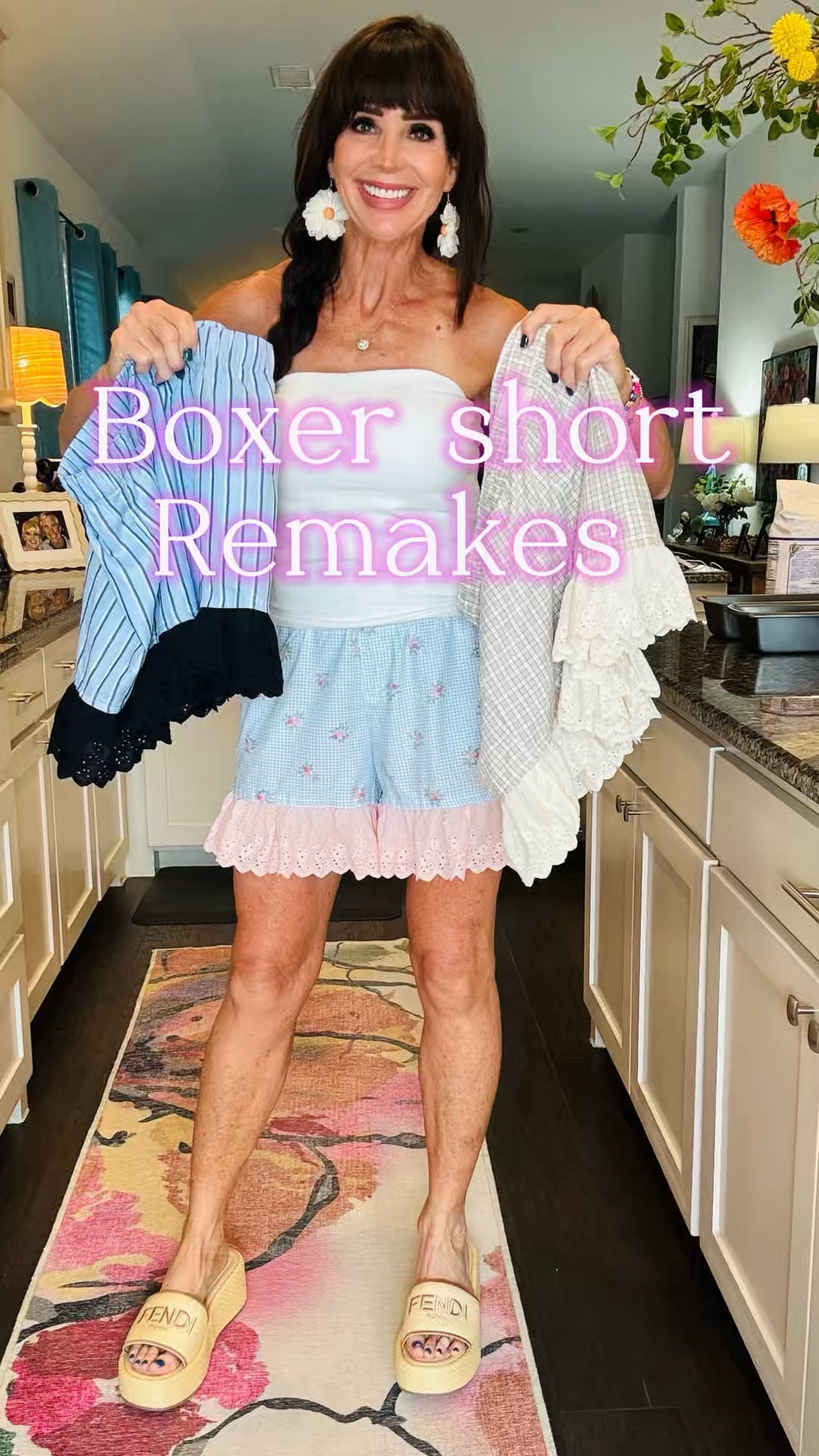 @Walmart jammie boxers remade with eyelet lace!  This was such a fun beginner friendly sewing project!  I love how they turned out!!!

#LTKootd #LTKActive #LTKOver40