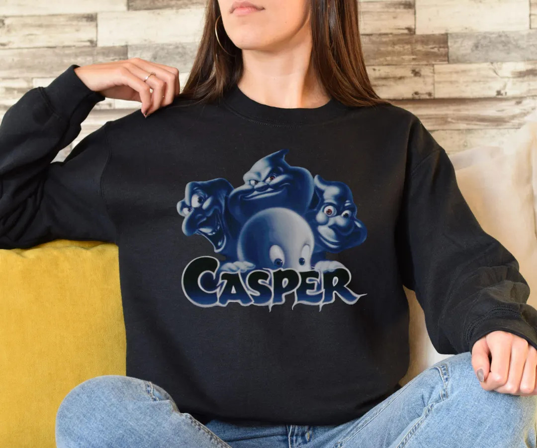 Casper 1995 Movie-inspired Retro T-shirt, Hoodie & Sweatshirt Spooky Nostalgic Ghost Design 90s H... | Etsy (US)