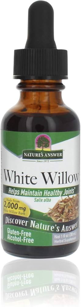 Nature's Answer Alcohol-Free White Willow Bark 2000mg 1oz Extract | Promotes Joint Function | Sup... | Amazon (US)