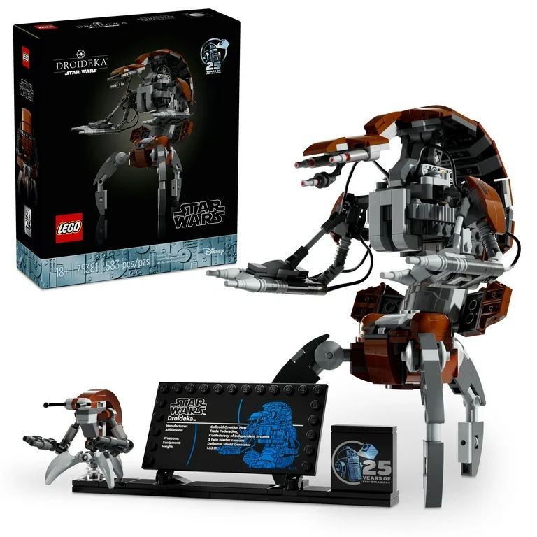 LEGO Star Wars Droideka Model for Build and Display, Collectible Brick Built Destroyer Droid Figu... | Walmart (US)