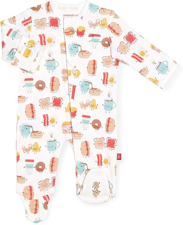 Magnetic Me Footie Pajamas - 100% Organic Cotton Baby Pajamas - Quick Magnetic Fastener Sleeper f... | Amazon (US)