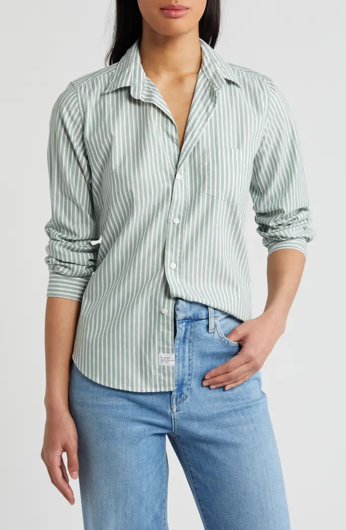 Barry Stripe Tailored Button-Up Shirt | Nordstrom