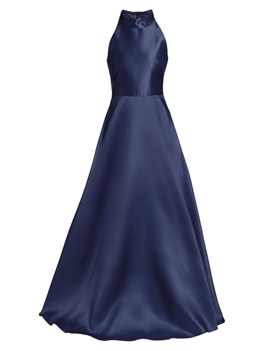 Halter Satin Ball Gown | Saks Fifth Avenue