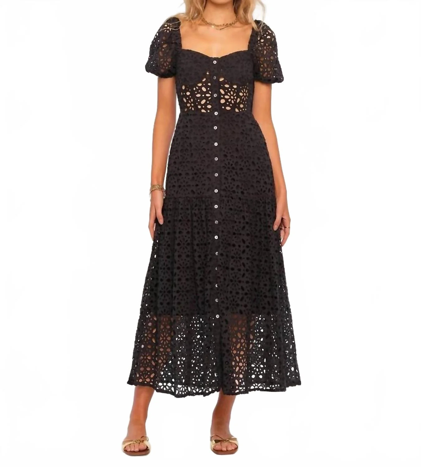 Sarella Maxi Dress In Black | Shop Simon