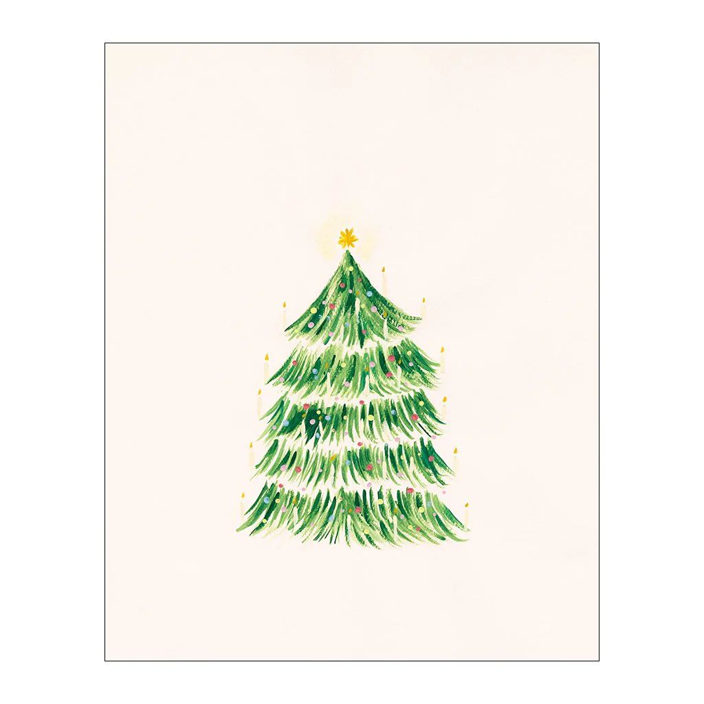 Watercolor Christmas Tree | Lindsay Letters, LLC