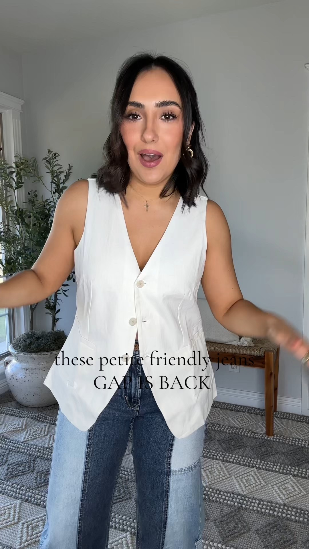 GAP IS BACK! These jeans are soooo good!! I got a size 26 here but I ordered a 27 for a more over sized fit!! 

#LTKStyleTip #LTKFindsUnder100 #LTKPetite