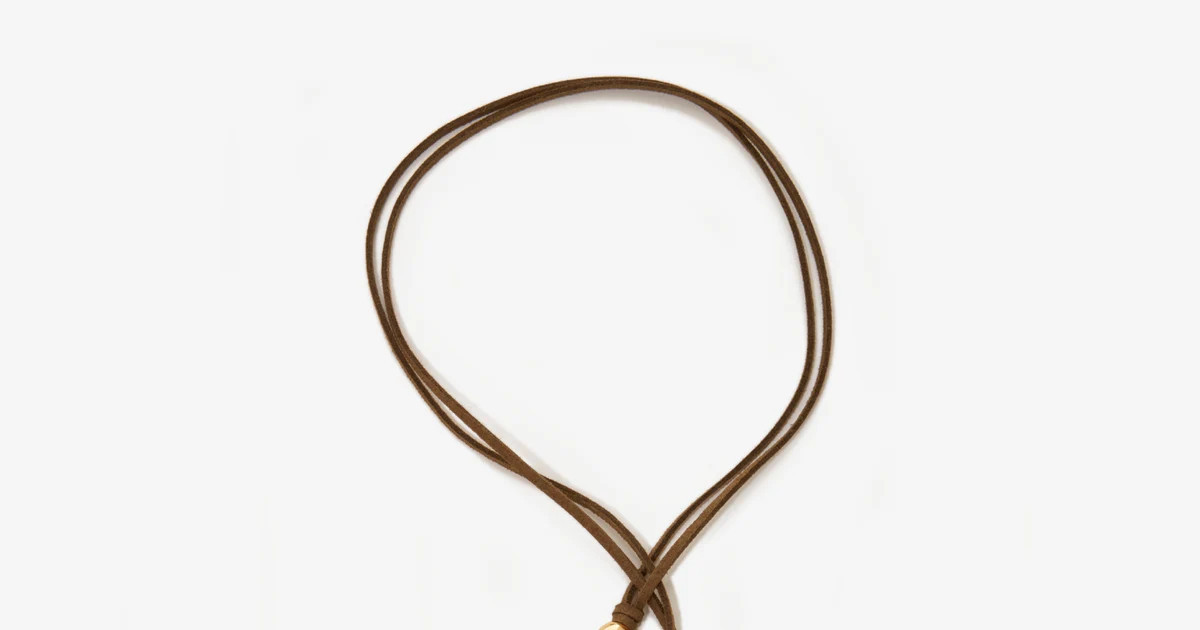 Suede Tie Necklace - Brown | Boston Proper | Boston Proper