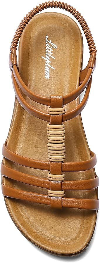 Littleplum Women Flat Sandals Arch Support Handmade Braided Gladiator Sandals Comfy Walking Beach... | Amazon (US)