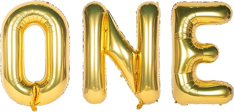Letter Balloons 40 Inch Giant Jumbo Helium Foil Mylar for Party Decorations Gold (ONE, 40" Gold) | Amazon (US)