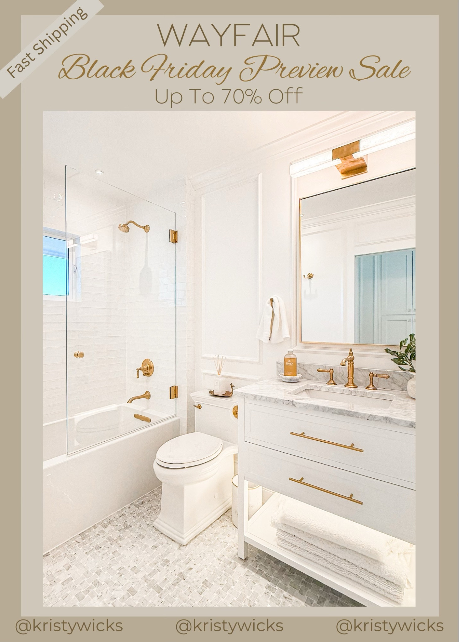 Black Friday Preview Sales are live, and @Wayfair has it all! ✨👏🏼 With up to 70% off plus Fast Shipping from home decor to must-have essentials, their selection is endless. Whether you’re updating your home decor or grabbing essentials, their selection is endless. I’ve scored some of my favorite home pieces here, including my tub and sleek Kohler toilet. Now’s the time to find your favorites with these unbeatable deals. Shop everything through my LTK! 🔗 

#OnlyAtWayfair #wayfair #wayfairpartner


#LTKHome #LTKSaleAlert #LTKHoliday