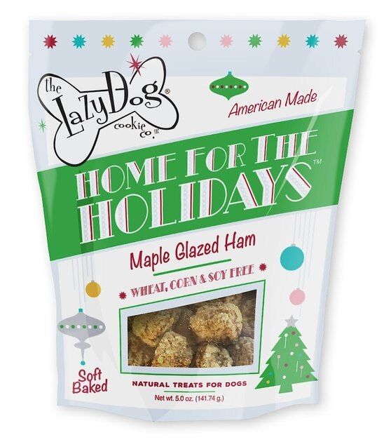 The Lazy Dog Cookie Co. Home For The Holidays Maple Glazed Ham Dog Treats, 5-oz bag | Chewy.com