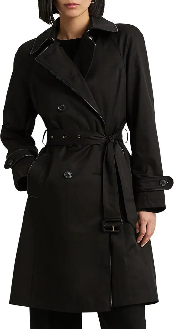 Water Repellent Cotton Blend Belted Trench Coat | Nordstrom