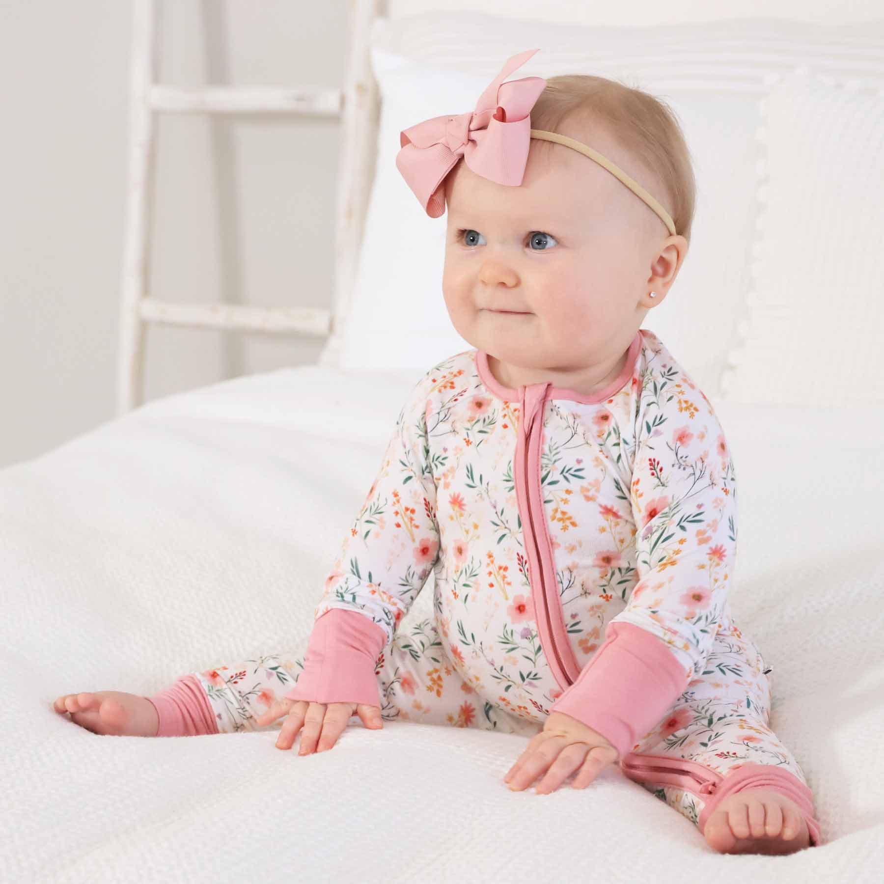 Winnie's Wildflowers Convertible Zip Romper | Caden Lane