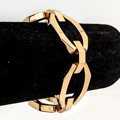 Monet Gold Tone Large Chunky Link Vintage Bracelet Chain 8” | eBay | eBay US