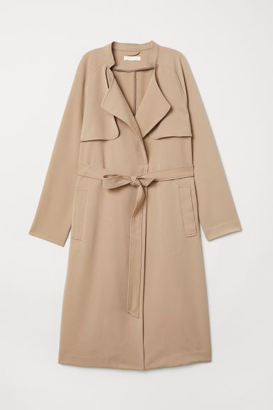 H & M - Soft Trenchcoat - Beige | H&M (US)