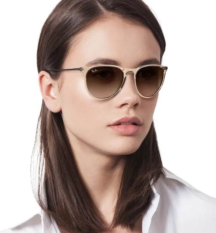 Erika 54mm Gradient Round Sunglasses | Nordstrom